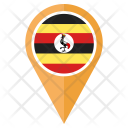پیش‌نمایش فایل uganda-13 از پک موقعیت نقشه پرچم کشور