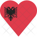 پیش‌نمایش فایل albania-38 از پک قلب پرچم کشور