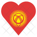 پیش‌نمایش فایل kyrgyzstan-37 از پک قلب پرچم کشور