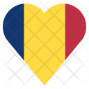 پیش‌نمایش فایل romania-40 از پک قلب پرچم کشور