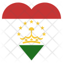 پیش‌نمایش فایل tajikistan-42 از پک قلب پرچم کشور