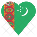 پیش‌نمایش فایل turkmenistan-15 از پک قلب پرچم کشور