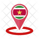 پیش‌نمایش فایل suriname-36 از پک پایه گرد پرچم کشور