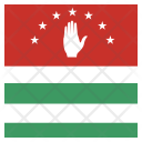پیش‌نمایش فایل abkhazia-9 از پک پرچم کشور به صورت مربع رنگی