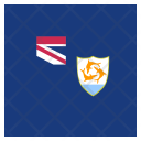 پیش‌نمایش فایل anguilla-16 از پک پرچم کشور به صورت مربع رنگی