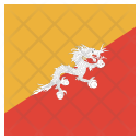 پیش‌نمایش فایل bhutan-14 از پک پرچم کشور به صورت مربع رنگی