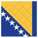 پیش‌نمایش فایل bosnia-46 از پک پرچم کشور به صورت مربع رنگی
