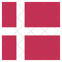 پیش‌نمایش فایل denmark-42 از پک پرچم کشور به صورت مربع رنگی
