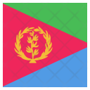 پیش‌نمایش فایل eritrea-52 از پک پرچم کشور به صورت مربع رنگی