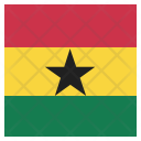 پیش‌نمایش فایل ghana-53 از پک پرچم کشور به صورت مربع رنگی