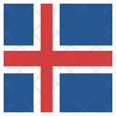 پیش‌نمایش فایل iceland-39 از پک پرچم کشور به صورت مربع رنگی