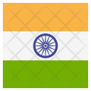 پیش‌نمایش فایل india-46 از پک پرچم کشور به صورت مربع رنگی