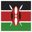 پیش‌نمایش فایل kenya-17 از پک پرچم کشور به صورت مربع رنگی
