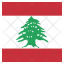 پیش‌نمایش فایل lebanon-43 از پک پرچم کشور به صورت مربع رنگی