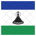 پیش‌نمایش فایل lesotho-48 از پک پرچم کشور به صورت مربع رنگی