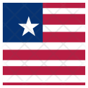 پیش‌نمایش فایل liberia-48 از پک پرچم کشور به صورت مربع رنگی