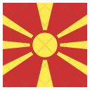 پیش‌نمایش فایل macedonia-42 از پک پرچم کشور به صورت مربع رنگی