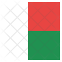 پیش‌نمایش فایل madagascar-47 از پک پرچم کشور به صورت مربع رنگی