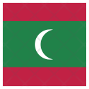 پیش‌نمایش فایل maldives-43 از پک پرچم کشور به صورت مربع رنگی