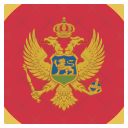 پیش‌نمایش فایل montenegro-13 از پک پرچم کشور به صورت مربع رنگی