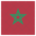 پیش‌نمایش فایل morocco-51 از پک پرچم کشور به صورت مربع رنگی