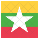 پیش‌نمایش فایل myanmar-41 از پک پرچم کشور به صورت مربع رنگی