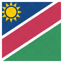 پیش‌نمایش فایل namibia-48 از پک پرچم کشور به صورت مربع رنگی