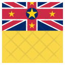 پیش‌نمایش فایل niue-5 از پک پرچم کشور به صورت مربع رنگی