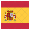 پیش‌نمایش فایل spain-17 از پک پرچم کشور به صورت مربع رنگی