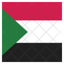 پیش‌نمایش فایل sudan-48 از پک پرچم کشور به صورت مربع رنگی