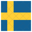 پیش‌نمایش فایل sweden-43 از پک پرچم کشور به صورت مربع رنگی