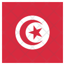 پیش‌نمایش فایل tunisia-49 از پک پرچم کشور به صورت مربع رنگی