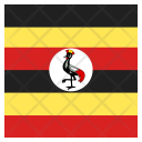 پیش‌نمایش فایل uganda-16 از پک پرچم کشور به صورت مربع رنگی