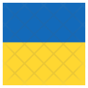 پیش‌نمایش فایل ukraine-42 از پک پرچم کشور به صورت مربع رنگی