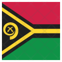 پیش‌نمایش فایل vanuatu-40 از پک پرچم کشور به صورت مربع رنگی