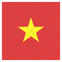 پیش‌نمایش فایل vietnam-49 از پک پرچم کشور به صورت مربع رنگی