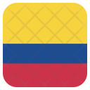 پیش‌نمایش فایل colombia-44 از پک رنگ مربعی پرچم کشور