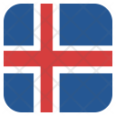 پیش‌نمایش فایل iceland-40 از پک رنگ مربعی پرچم کشور