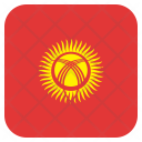 پیش‌نمایش فایل kyrgyzstan-40 از پک رنگ مربعی پرچم کشور