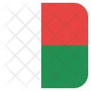 پیش‌نمایش فایل madagascar-48 از پک رنگ مربعی پرچم کشور