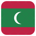 پیش‌نمایش فایل maldives-44 از پک رنگ مربعی پرچم کشور