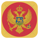 پیش‌نمایش فایل montenegro-14 از پک رنگ مربعی پرچم کشور