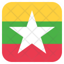 پیش‌نمایش فایل myanmar-42 از پک رنگ مربعی پرچم کشور