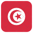پیش‌نمایش فایل tunisia-50 از پک رنگ مربعی پرچم کشور