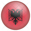 پیش‌نمایش فایل albania-43 از پک شیشه پرچم کشور