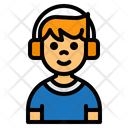 پیش‌نمایش فایل boy-4983271 از پک کودکان با آواتار هدفون