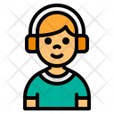 پیش‌نمایش فایل boy-4983273 از پک کودکان با آواتار هدفون