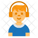 پیش‌نمایش فایل boy-4983351 از پک کودکان با آواتار هدفون