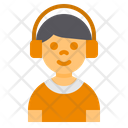 پیش‌نمایش فایل boy-4983352 از پک کودکان با آواتار هدفون