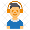 پیش‌نمایش فایل boy-4983357 از پک کودکان با آواتار هدفون